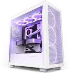 NZXT H7 Flow Mid Tower Gaming Chassis – Matte White