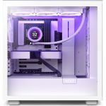 NZXT H7 Flow Mid Tower Gaming Chassis – Matte White