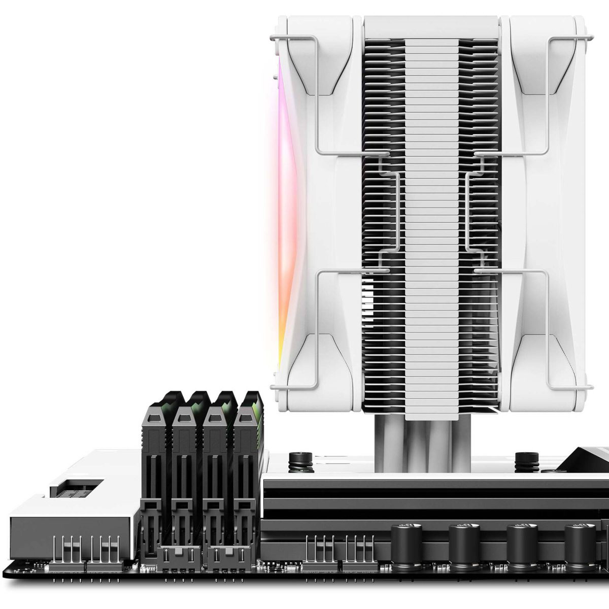 NZXT T120 RGB CPU Air Cooler – White
