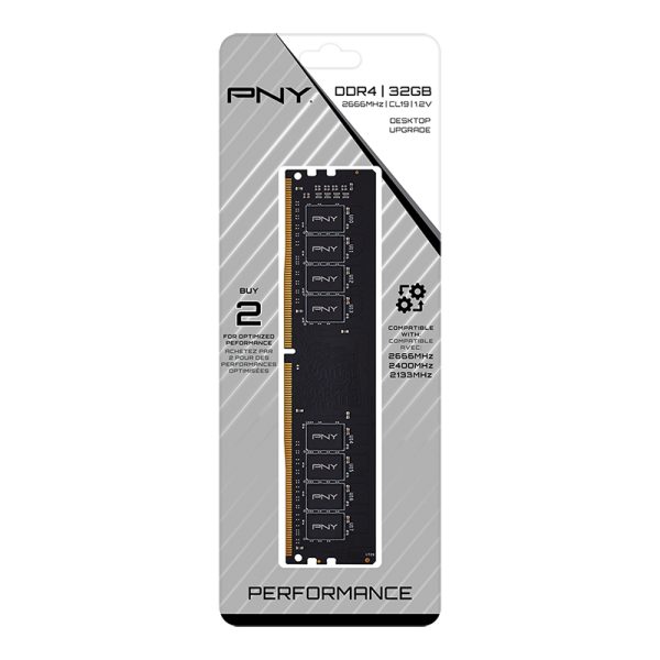 PNY 32GB 2666MHz CL19 DDR4 Memory