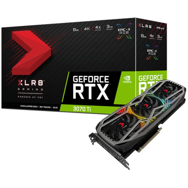 PNY GeForce RTX 3070 Ti 8GB XLR8 Gaming REVEL™ EPIC-X RGB™ Triple Fan
