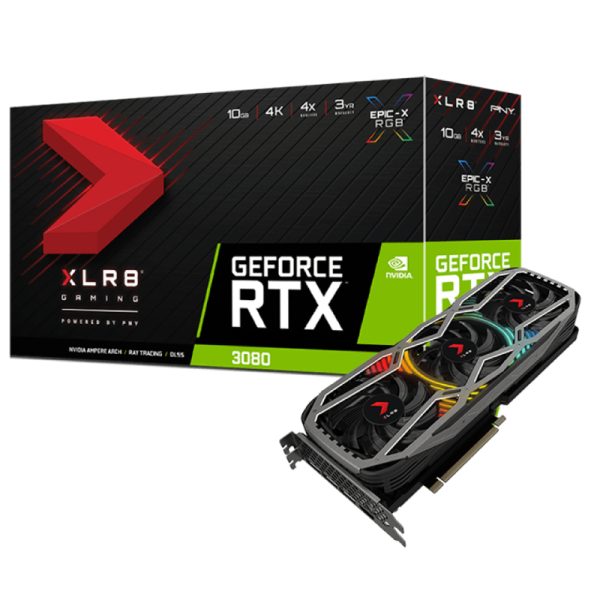 PNY GeForce RTX 3080 10GB XLR8 Gaming REVEL EPIC-X RGB Triple Fan Edition