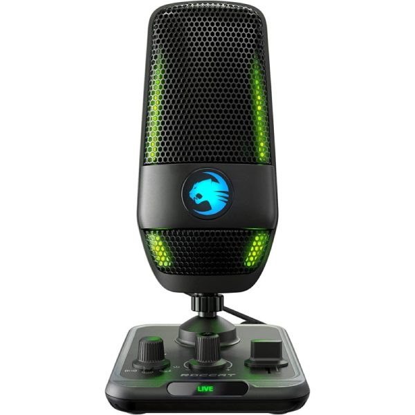 ROCCAT Torch Studio-Grade RGB USB Dual Condenser Microphone