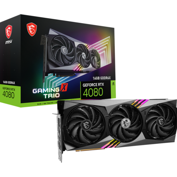 MSI GeForce RTX 4080 16GB GAMING X TRIO Graphic Card