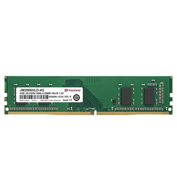 Transcend 4GB DDR4-2666 U-DIMM (JetRam) JM2666HLD-4G Memory Module