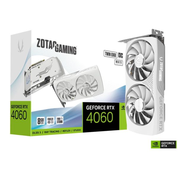 ZOTAC GAMING GeForce RTX 4060 8GB Twin Edge OC White Edition