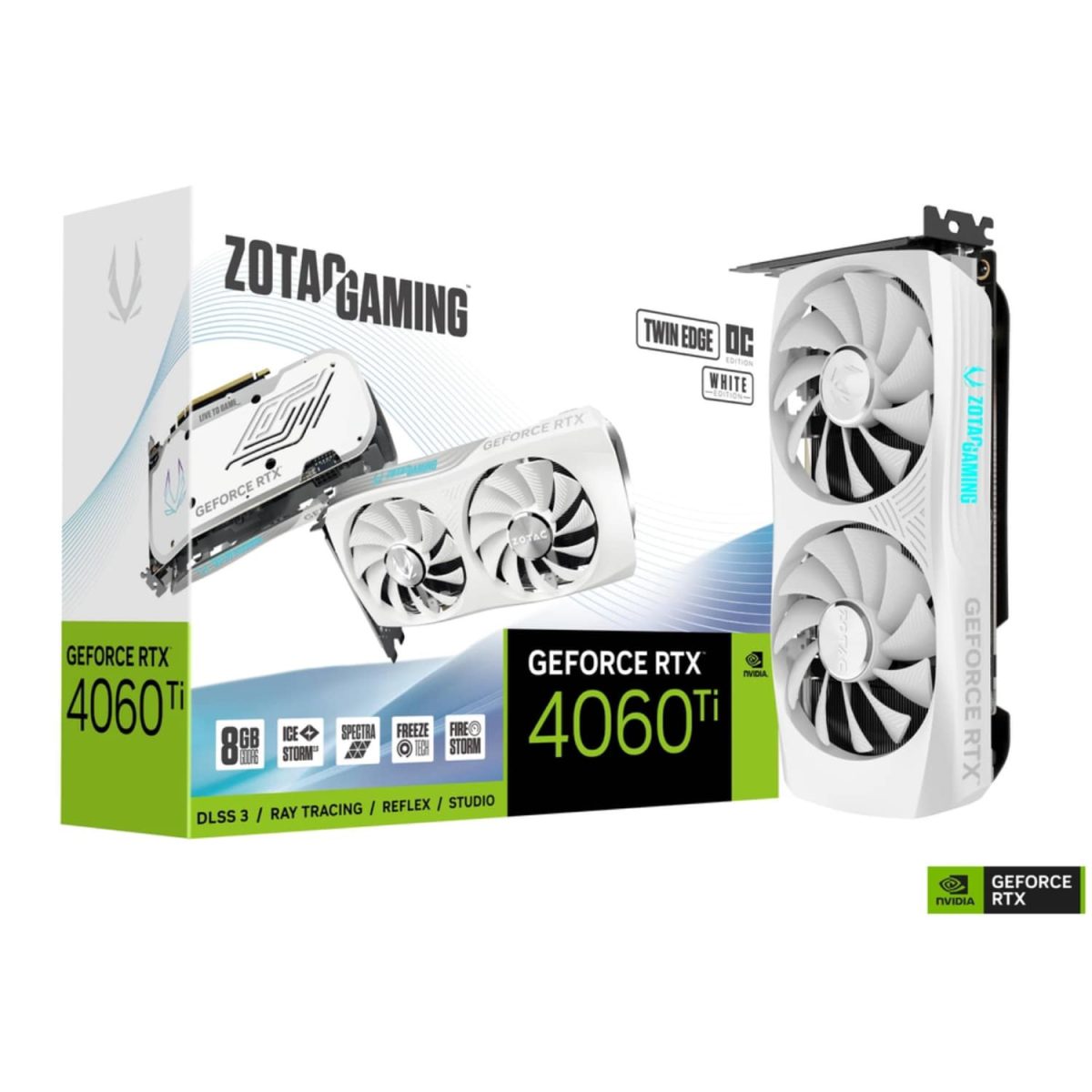 ZOTAC GAMING GeForce RTX 4060 Ti 8GB Twin Edge OC White Edition