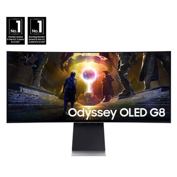 Samsung Odyssey G8 34″ LS34DG852S OLED G8 (G85SD) Ultra-WQHD 175Hz 0.03ms Curved Gaming Monitor