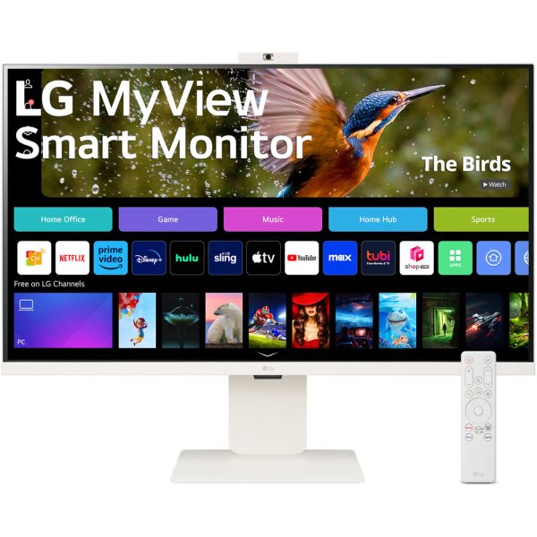 LG 32″ 32SR85U 4k IPS MyView Smart Monitor with Built-in FHD Webcam and Display