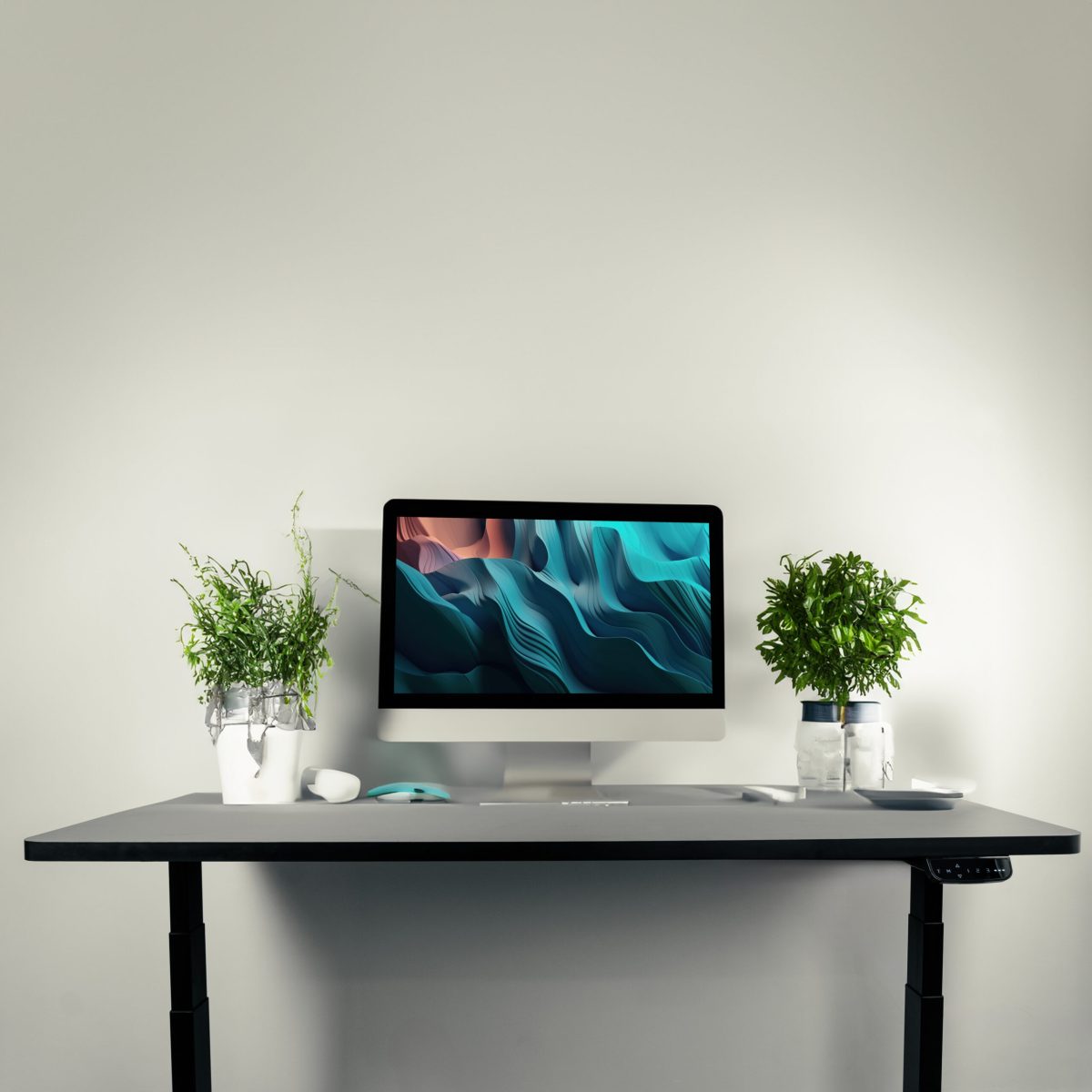 MXG SMD-02-AI Dual Motor SIT Stand Desk With APP Control 3 Stage Standard - Image 1