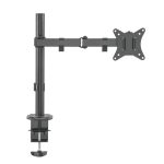 MXG BMA-12P Single Monitor Steel Articulating Monitor Mount Matte Black