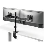 MXG BMA-24P Dual Monitor Steel Articulating Monitor Mount Matte Black - Image 2
