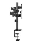 MXG BMA-24P Dual Monitor Steel Articulating Monitor Mount Matte Black - Image 4