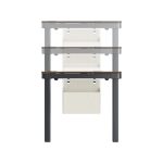 MXG Creatorlift – Ergonomic Height Adjustable Motorized Desk with Drawer, Wireless Charger & Cable Management Tray – Walnut - Image 7
