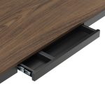 MXG Creatorlift – Ergonomic Height Adjustable Motorized Desk with Drawer, Wireless Charger & Cable Management Tray – Walnut - Image 8