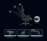 MXG FGC-01 Upholstered Fabric with Headrest and Lumbar Support Gaming Chair - Image 3