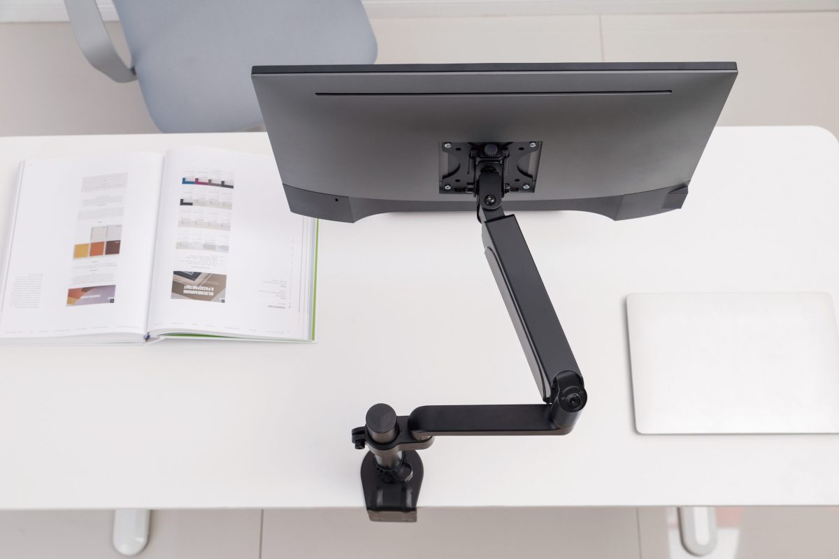 MXG PMA-12 Single Monitor Pole-Mounted Spring-Assisted Monitor Arm - Image 3