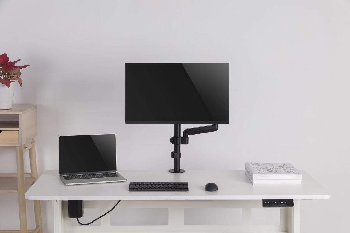 MXG PMA-12 Single Monitor Pole-Mounted Spring-Assisted Monitor Arm - Image 2