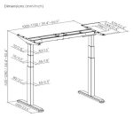 MXG SMD-02-AI Dual Motor SIT Stand Desk With APP Control 3 Stage Standard - Image 6